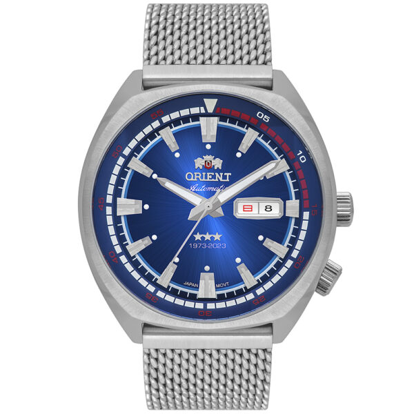 Orient 3 Estrelas 50 anos F49SS029 azul Limited edition - Image 6